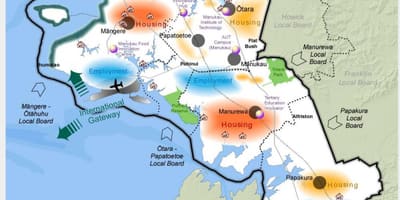 Карта На Южна Окланд